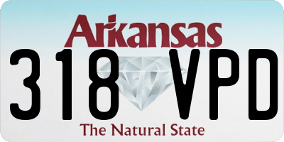 AR license plate 318VPD