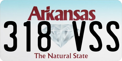 AR license plate 318VSS
