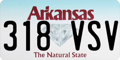 AR license plate 318VSV