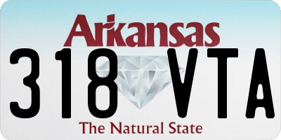 AR license plate 318VTA