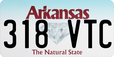 AR license plate 318VTC
