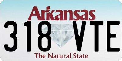 AR license plate 318VTE