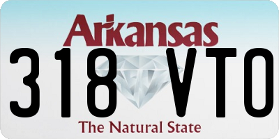 AR license plate 318VTO