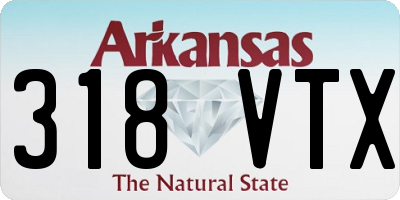 AR license plate 318VTX