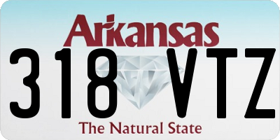 AR license plate 318VTZ