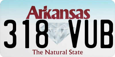AR license plate 318VUB
