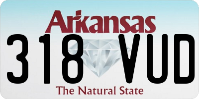 AR license plate 318VUD