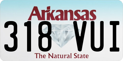 AR license plate 318VUI