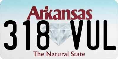 AR license plate 318VUL