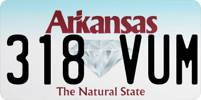 AR license plate 318VUM