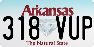 AR license plate 318VUP