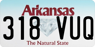 AR license plate 318VUQ