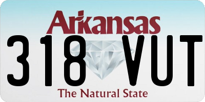 AR license plate 318VUT