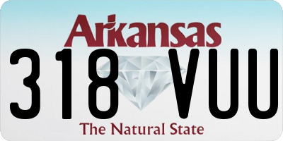AR license plate 318VUU