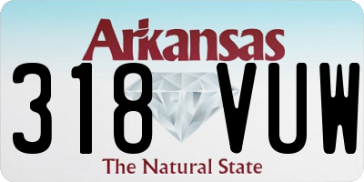 AR license plate 318VUW