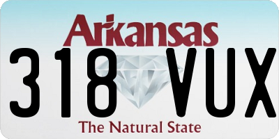 AR license plate 318VUX
