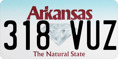 AR license plate 318VUZ