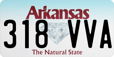 AR license plate 318VVA