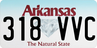 AR license plate 318VVC
