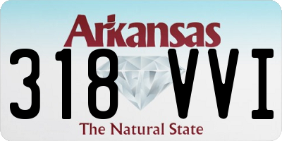AR license plate 318VVI