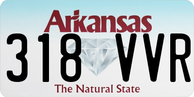 AR license plate 318VVR