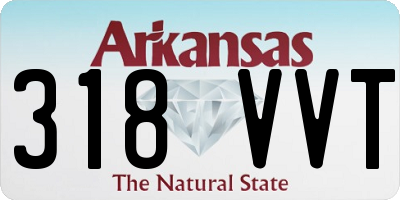 AR license plate 318VVT