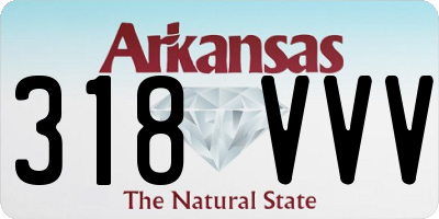 AR license plate 318VVV
