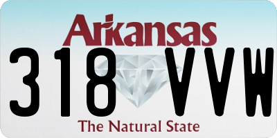 AR license plate 318VVW
