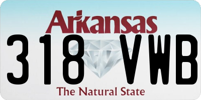 AR license plate 318VWB
