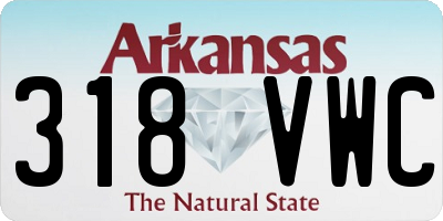 AR license plate 318VWC