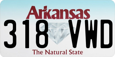 AR license plate 318VWD