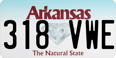 AR license plate 318VWE