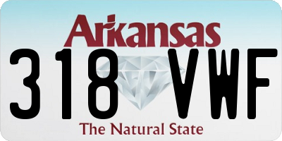 AR license plate 318VWF
