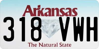 AR license plate 318VWH