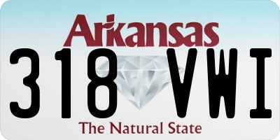AR license plate 318VWI