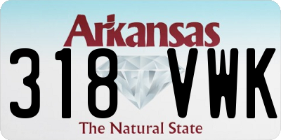 AR license plate 318VWK