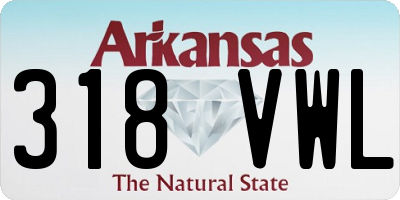 AR license plate 318VWL