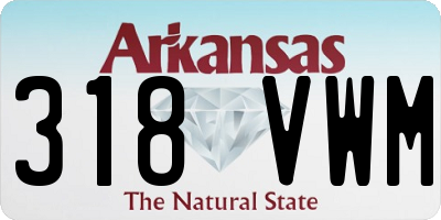 AR license plate 318VWM