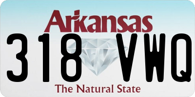AR license plate 318VWQ