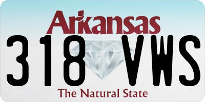 AR license plate 318VWS