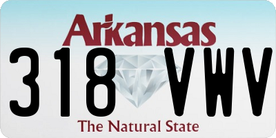 AR license plate 318VWV