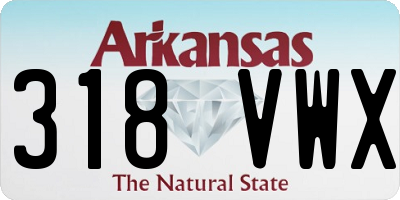 AR license plate 318VWX