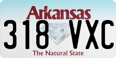 AR license plate 318VXC