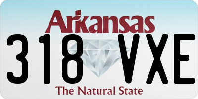 AR license plate 318VXE