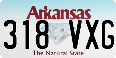 AR license plate 318VXG