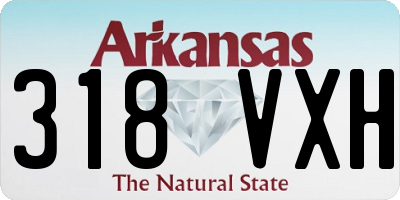 AR license plate 318VXH