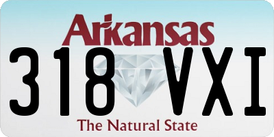 AR license plate 318VXI