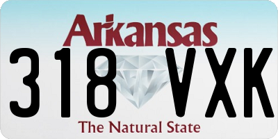 AR license plate 318VXK