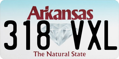 AR license plate 318VXL