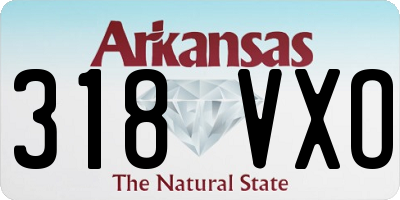 AR license plate 318VXO